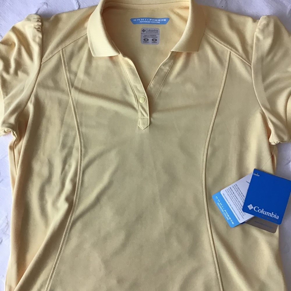 Columbia medium ladies yellow shirt